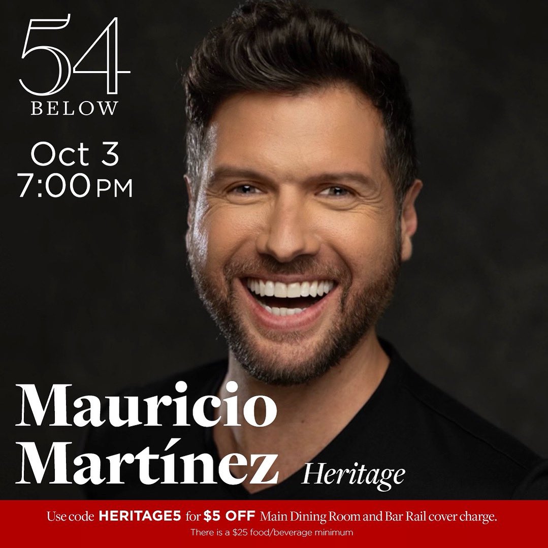 🚨NEW SHOW ALERT! Get ready to celebrate #HispanicHeritageMonth with me in my second home, @54below! Directed by @divarobbie Summer sale 40% off only tomorrow. Use code SUMMER54 for 40% discount when you purchase your tickets at 54Below.org 54below.my.salesforce-sites.com/ticket/#/insta…