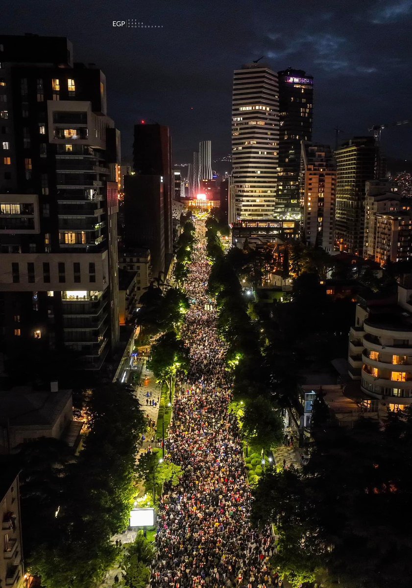 Tbilisi Protest today.