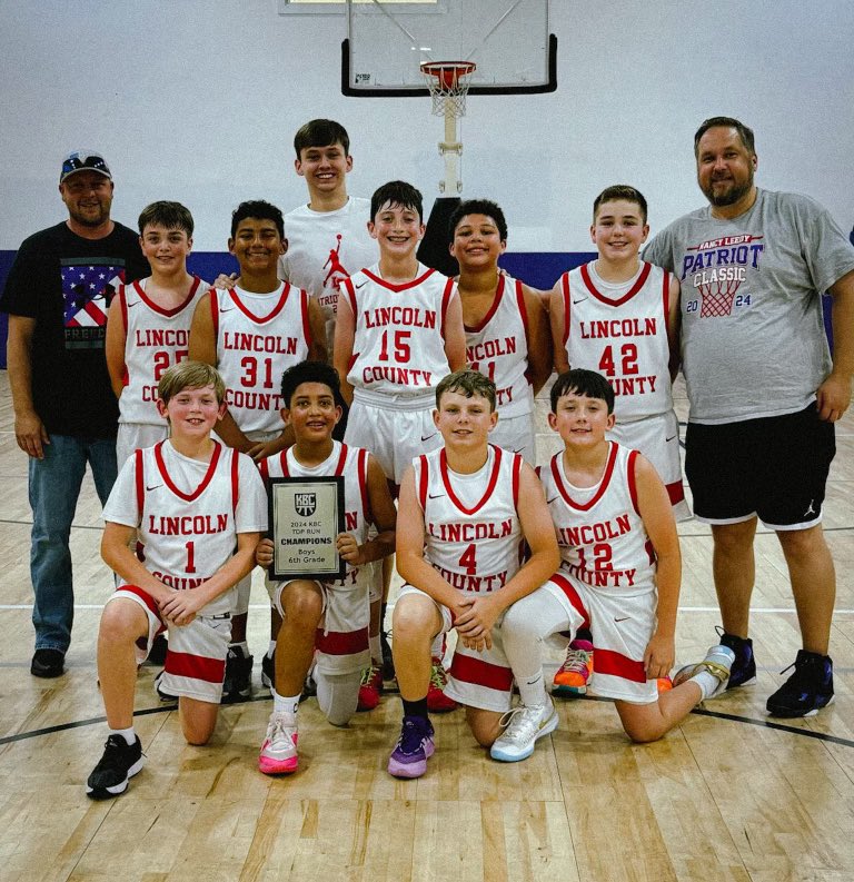 These young men (Lincoln County Outlaws 6th grade team) played their hearts out this weekend in Lexington and won the:

2024 KBC Memorial Day Top Run Championship 🏆 

I couldn’t be a prouder coach!

#FuturePatriots 🏀🏀🏀