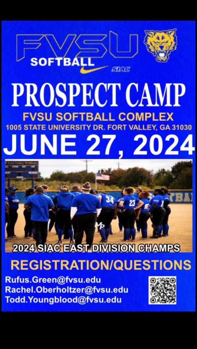 🚨Prospect Camp sign up is live🚨
Use the link below or the QR Code in the flyer to sign up for our summer prospect camp!
Go Wildcats!

app.summerathletes.com/camps/campchec…