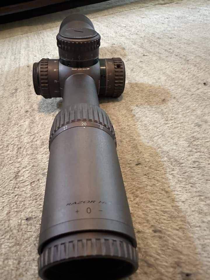 Vortex Razor HD GenII 4.5-27x56mm -RZR42708. EBR-7C MRAD

Comes with everything shown in photos. Includes original box, caps, sunshade and paperwork. Has virtually no scratches anywhere or ring marks.
Asking $1200 
Willing to ship if buyer is not local