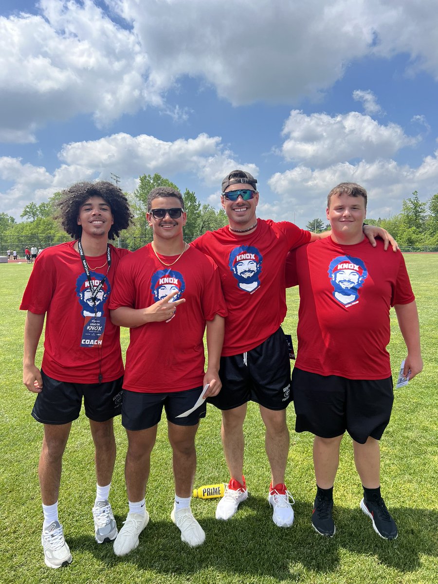 We had an absolute blast coaching at the @ProCamps Dawson Knox Football Camp this weekend‼️ Shoutout to 3 of my players for giving back to the game of football! @5StarrDaee @Gigi55Velazquez @Jcunningham7628 @GenevaPantherFB @GCSD_Athletics @GenevaCSD