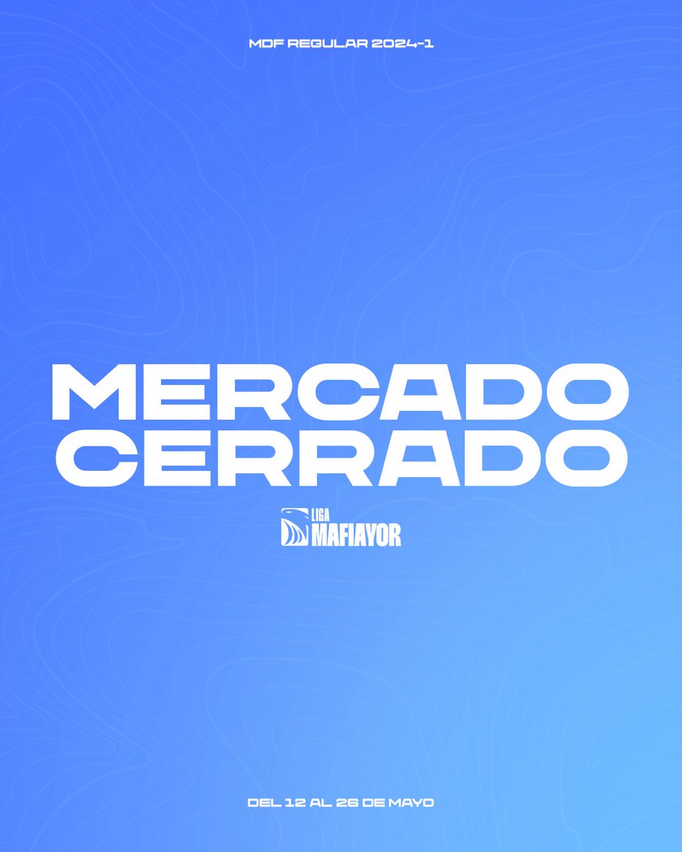 🔒 ¡Se cierra el #MercadoDePases!

Los equipos tienen hasta mañana (23:59 🇦🇷) para mandar sus plantillas actualizadas con todos los movimientos realizados.