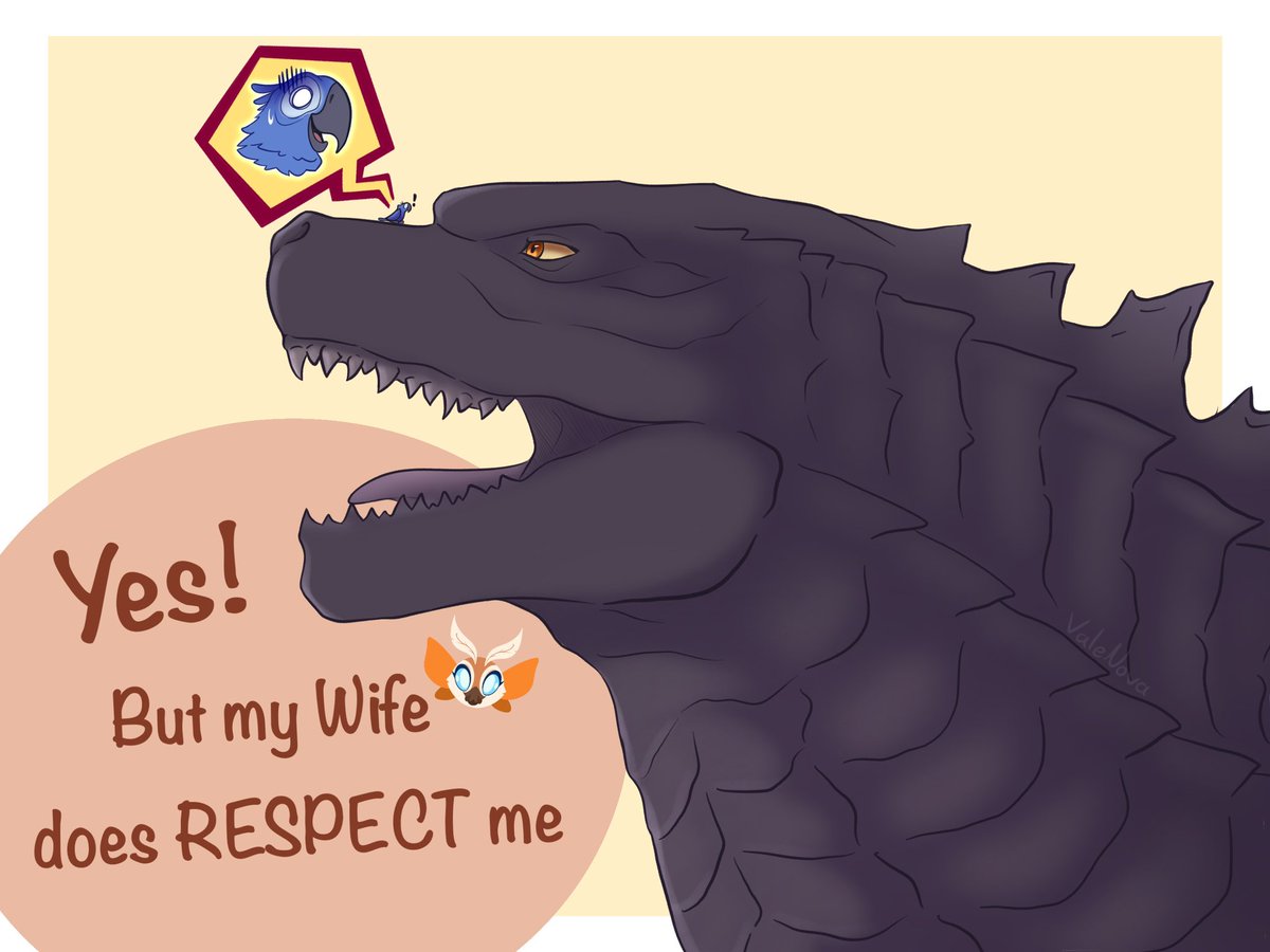It’s true Blu, you need a better Wife 

#Rio #rio_Blu #Godzilla