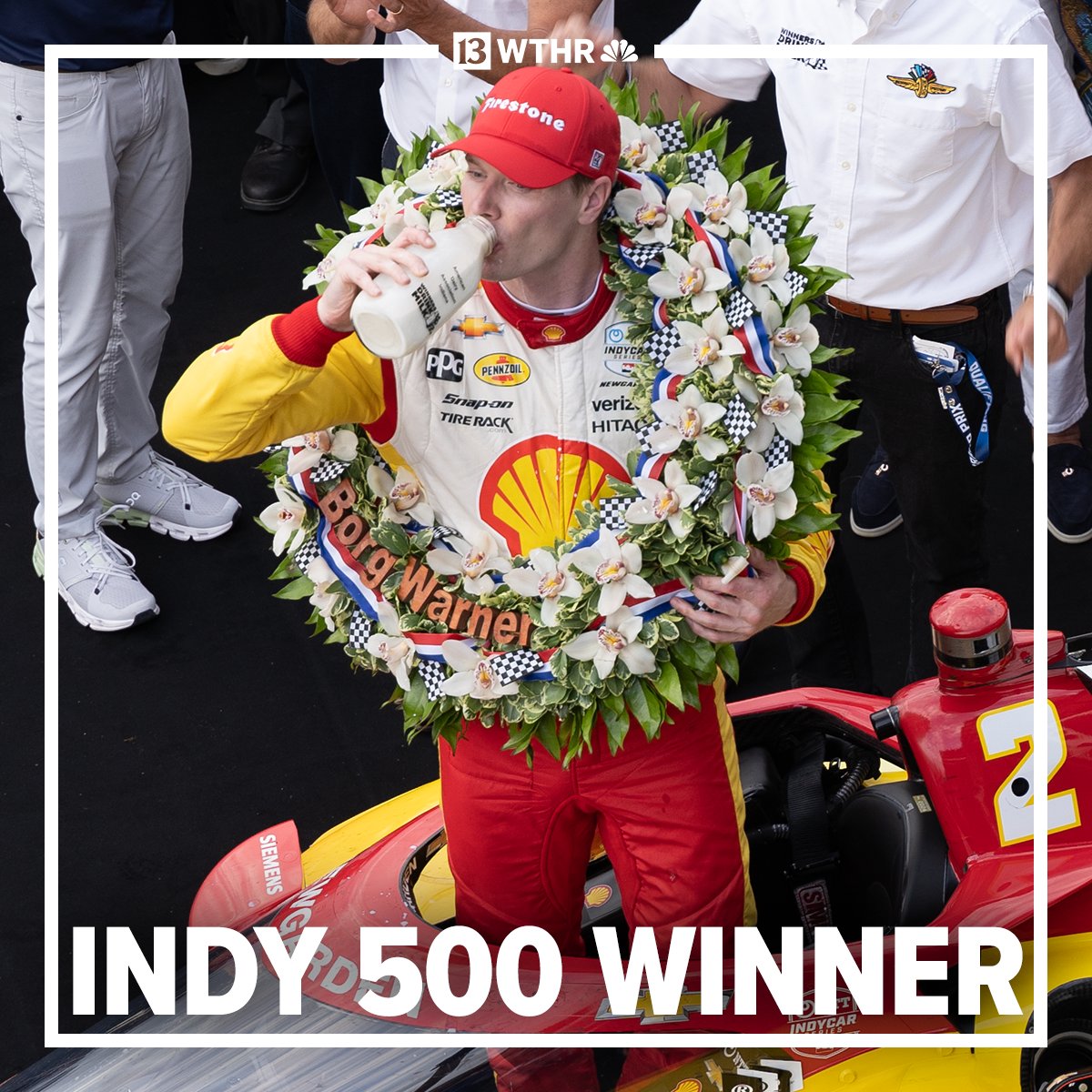 BACK-TO-BACK! 🏆🏆Josef Newgarden became the first driver in 22 years to win the Indy 500 in consecutive years! 🏁