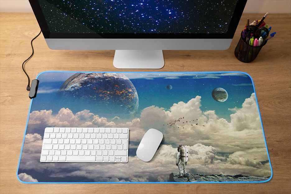 🚀✨ Discover 'The Explorer desk mat'! Perfect for your desk! Check it out now! 
👉 buff.ly/44V512j 
#art #seamlessoo #threadless #deskmat
