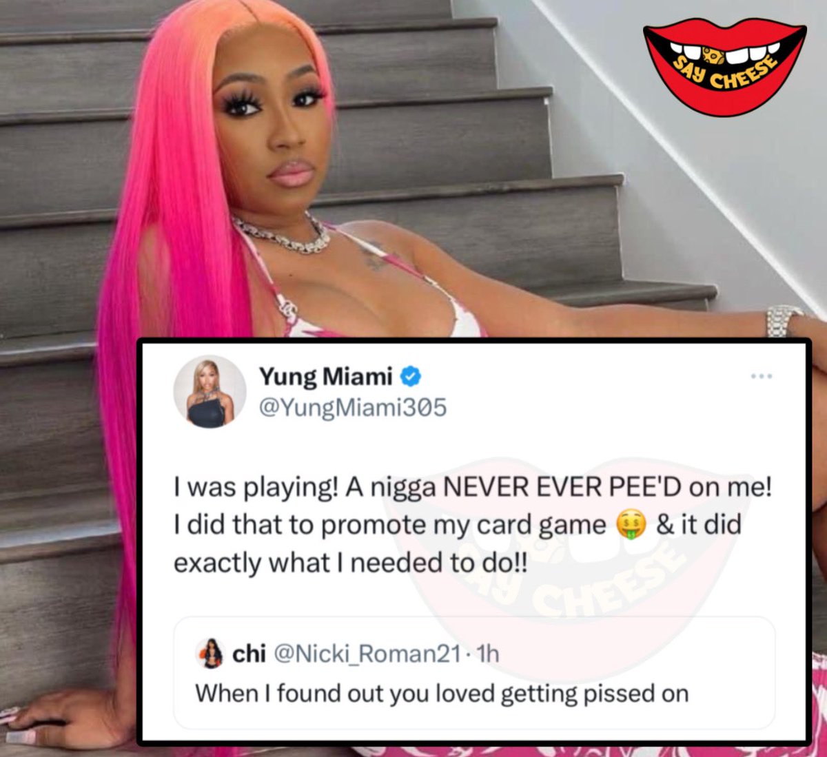 Yung Miami claims to have lied about being urinated on: “A n*gga never ever pee'd on me! I did that to promote my card game”