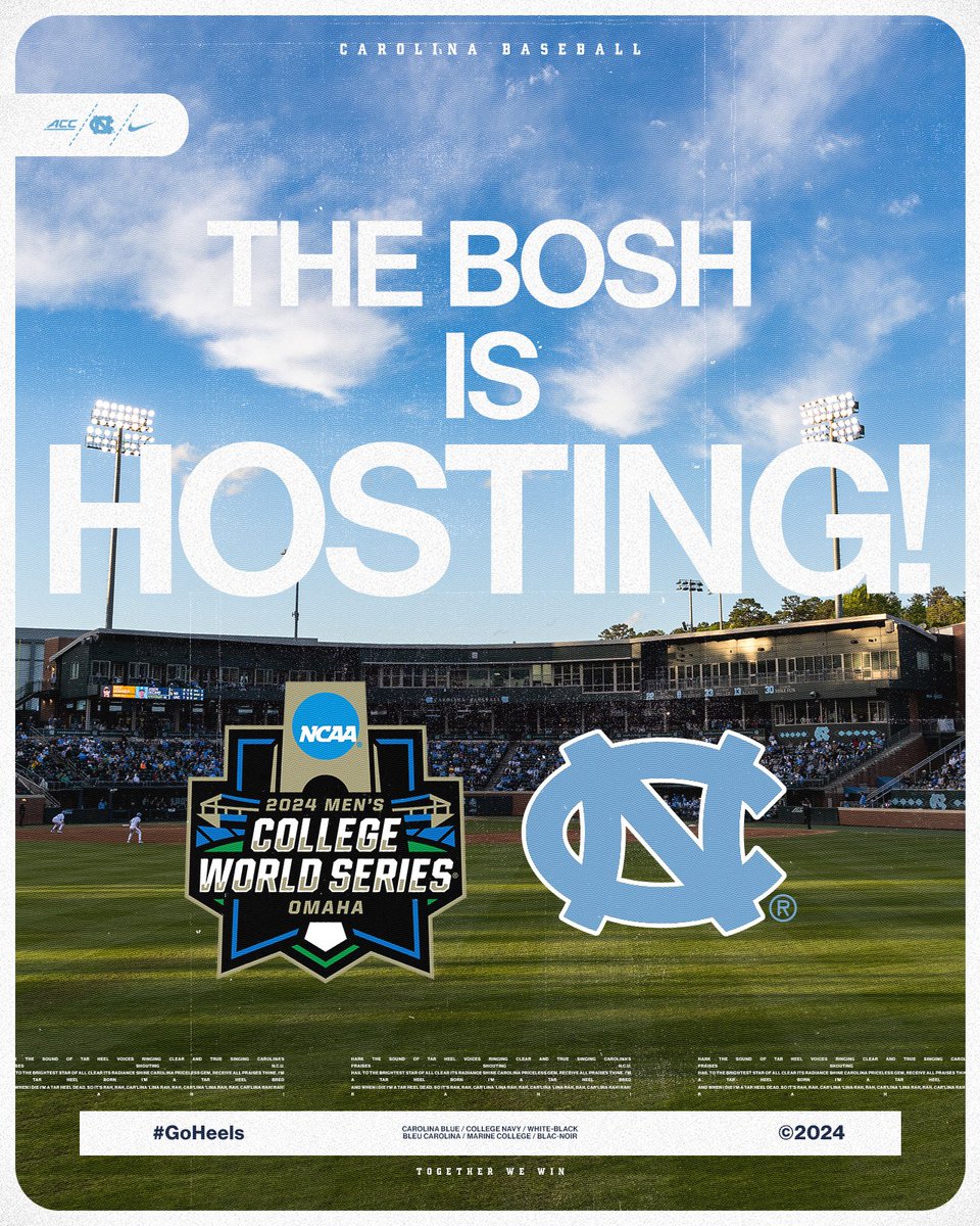 The Road to Omaha goes through Chapel Hill. #GoHeels