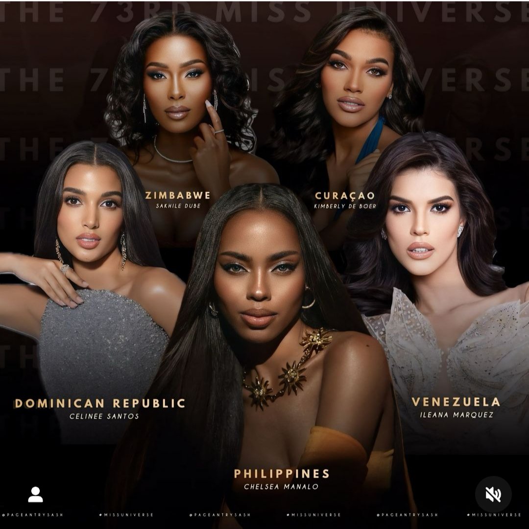 francis_n19's tweet image. 5 reinas coronadas rumbo a @MissUniverse: 
#RepDom #CelineeSantos 🇩🇴
#Zimbabwe #SakhileDube 🇿🇼
#Curaçao #KimberlydeBoer 🇨🇼
#Venezuela #IleanaMarquez 🇻🇪
#Phillipines #ChelseaManalo 🇵🇭
¿Cuál es tu favorita? 
✨#pageantnews