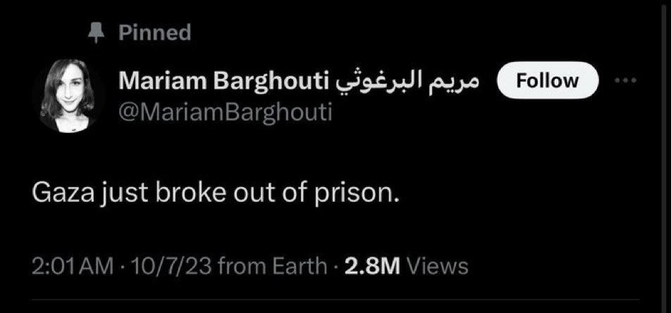 Barghouti has been saying this since 10/7 which she was openly celebrating. It has little to do with how Israel is prosecuting the war, which is why her takes are irrelevant. She’s not the one doing the fighting or paying the cost of war.