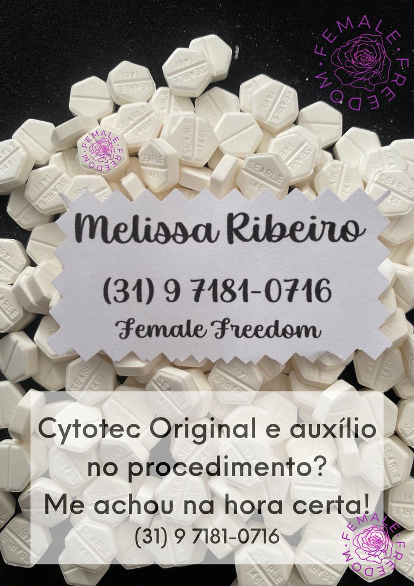 Não fiquem esperando o tempo passar, quanto antes melhor!  

☎contate.me/MelCyto 

#quarentena #abortivo #misoprostol #chaqueaborta #chaabortivo #piluladodiaseguinte #citoteque #AbortoLegal #abortosim #ondecomprarcytotec #cytotecmercadolivre #abortoseguromedicinal #cytotec