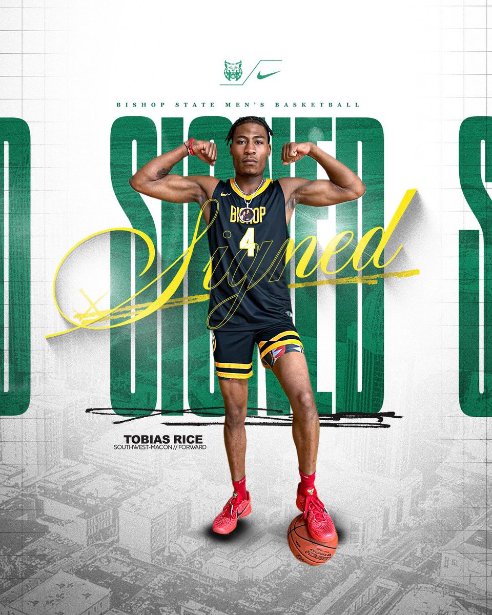 Hypesouth Media & Athletics (@hypesouthmedia) on Twitter photo ✍🏿 <a href="/HypesouthMedia/">Hypesouth Media & Athletics</a> All-Middle Georgia performer and Southwest-Macon 6’9 forward Tobias Rice, Jr has signed with Bishop State. ✍🏿 <a href="/HypesouthMedia/">Hypesouth Media & Athletics</a> All-Middle Georgia performer and Southwest-Macon 6’9 forward Tobias Rice, Jr has signed with Bishop State.