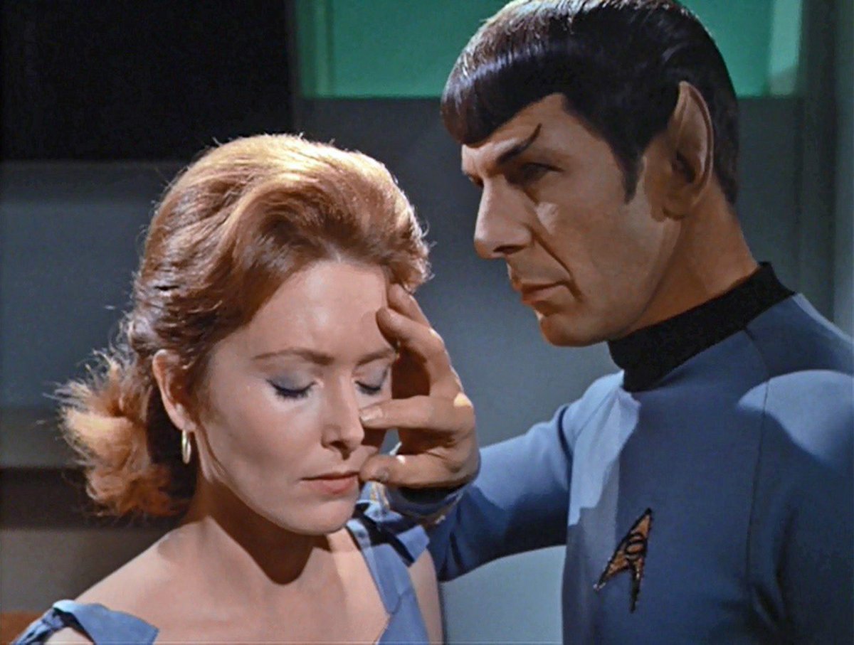 #AllStarTrek Spock: “Hmmm! Captain you are in there somewhere!”🛸🥹