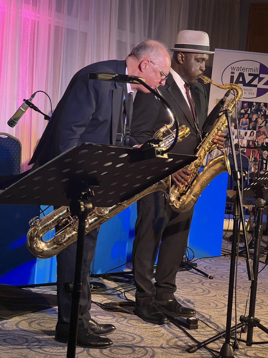 RichesForAll's tweet image. ⁦@WatermillJazz⁩ on 14 May ‘Big Ben - celebrating Ben Webster’ an all star band of ⁦@tonykofi,⁩ ⁦@alanbarnesjazz⁩, Alex Webb, Dave Green, @clarktracey1, Ben Cummings, ⁦@davidlalljee⁩, Lulu Pierre + Jam Collective produced a sell-out gig of great quality.
