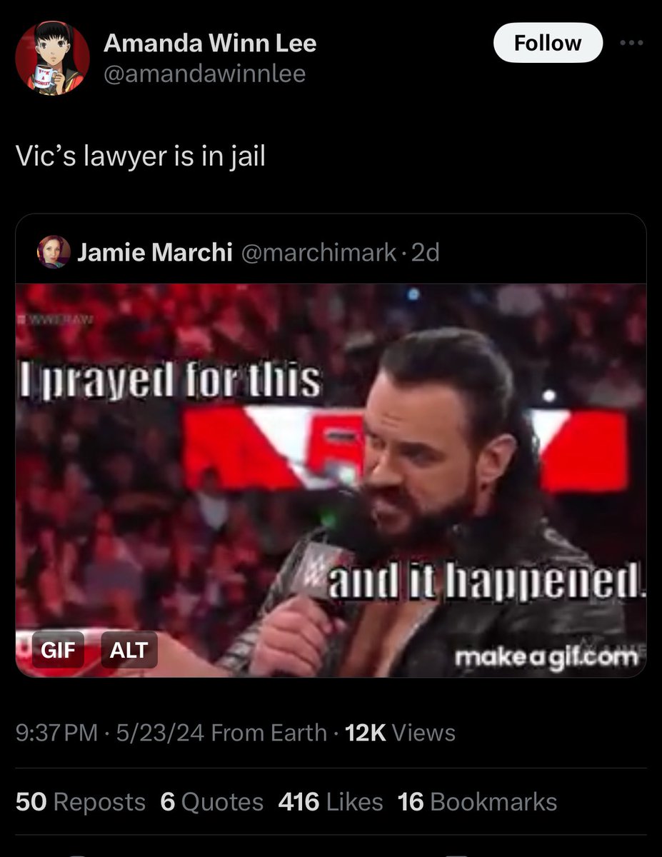 And of course you have to say something. 1. Nick was never Vic’s lawyer. He was a lawyer who helped out with his livestreams, uncovered a lot of information including the depositions, and held a go fund me. He never represented Vic, documents prove that. 2. I figured you would