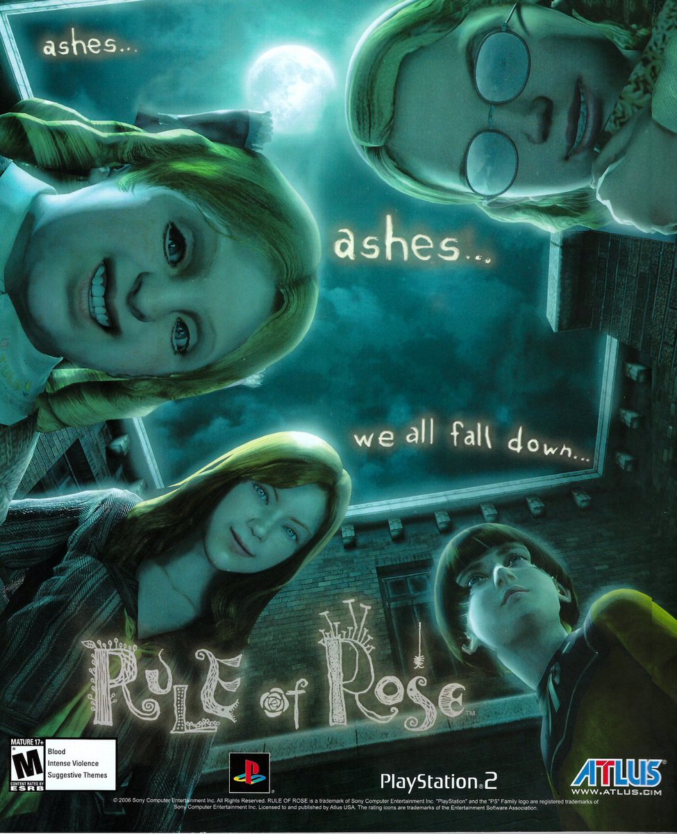 Can we seriously appreciate the beauty of Rule of Rose advertising posters? 🌹