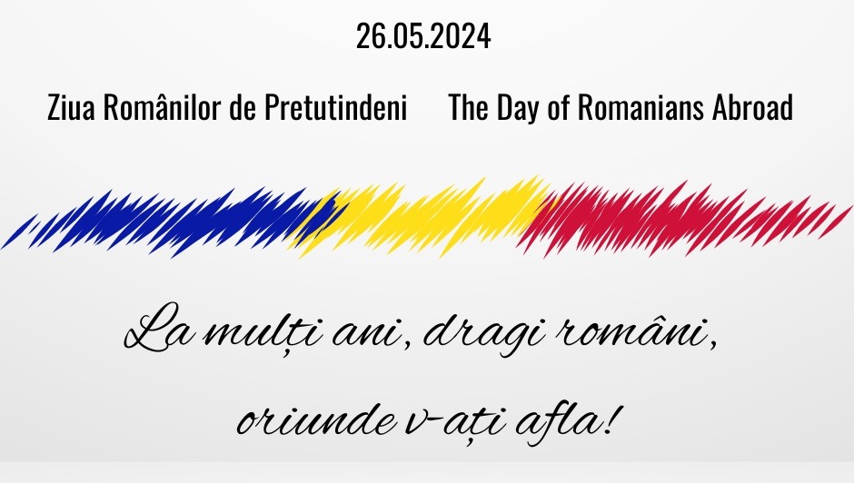 🇷🇴De Ziua Românilor de Pretutindeni, la mulți ani, dragi români, oriunde v-ați afla! /The last Sunday in May marks the celebration of the Day of Romanians Abroad/