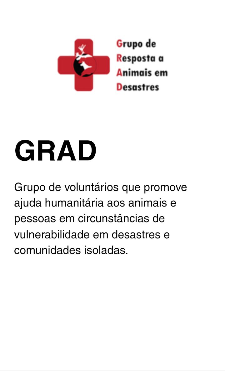 #Atenção⚠️
Ajude as vítimas das chuvas no #RioGrandeDoSul.
@GovSC , @acaodacidadania , @CUFA_Brasil ... ✨ #GRAD Grupo de Resposta a Animais em Desastres ✨

🔗: Saiba mais...  PraQuemDoar.com.br 

Projeto 'Nasci na Esperança' fortalecendo sempre. 🙏🏻❤️