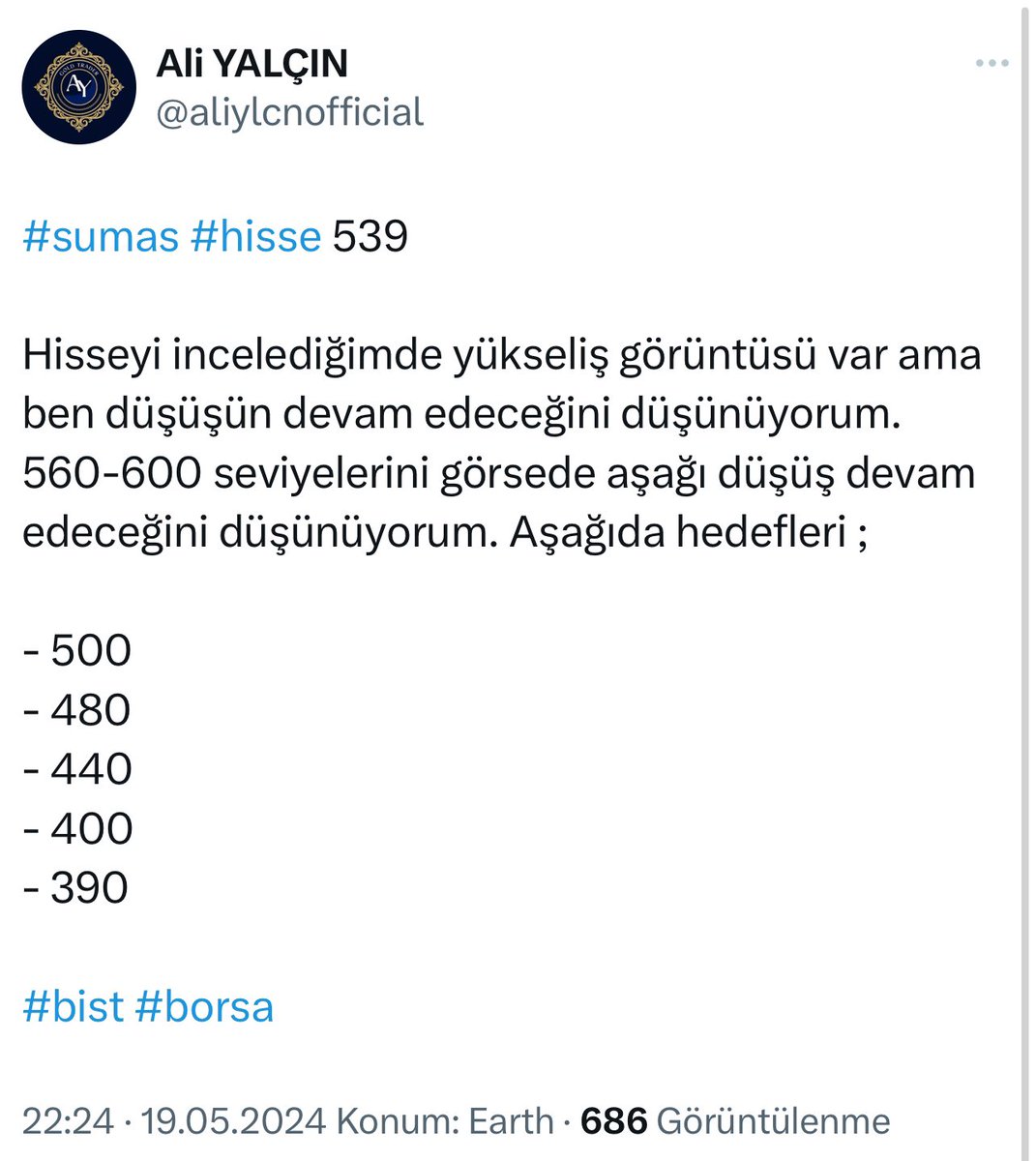 @dunyadanborsa #sumas #kcaer #asuzu #konya düşüş yazdığım hisselerden bazıları. Maşallahınız var her gün tavan hisse. Öyle bir hisse buluyorsunuz 10 kat gidiyor. Bana ulaşan herkes zararda galiba sizden haberleri yok. Yoksa milyoner olmuşlardı