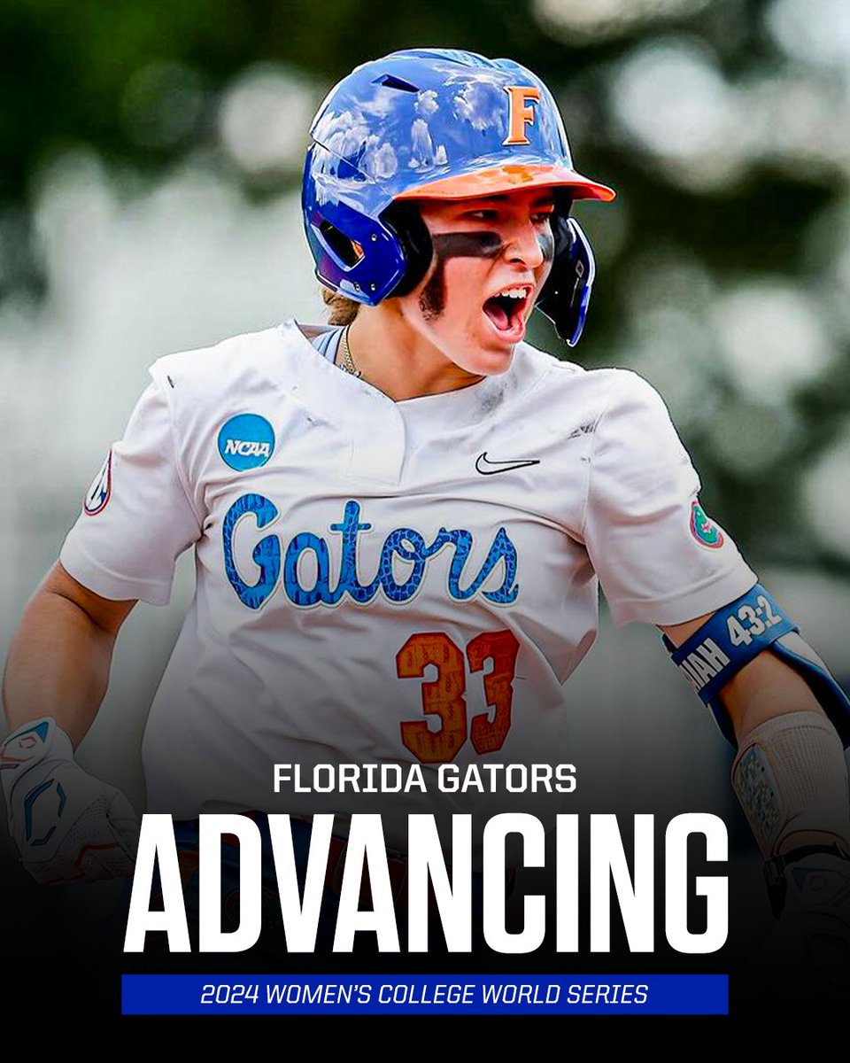 Florida takes down Baylor to head back to the WCWS 🐊 📸 @GatorsSB