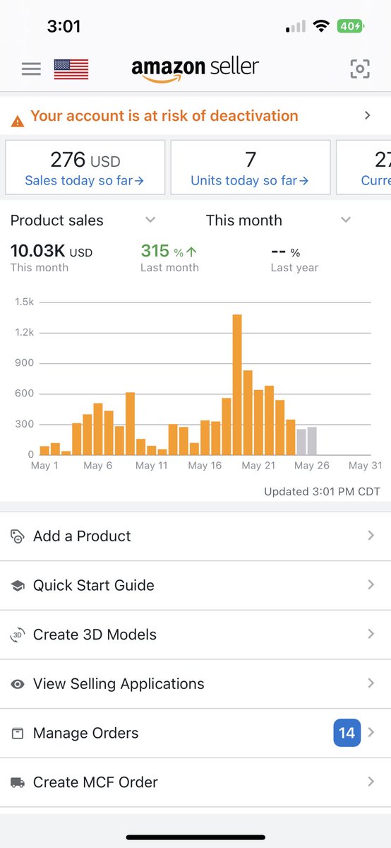 First $10k month achieved! Looking forward to keeping the momentum into June

<a href="/flips4miles/">Miles</a> <a href="/FBA_Elijah/">Elijah</a> @AshadFBA <a href="/BuyBoxBandit/">Shanmukha Meruga</a> <a href="/sadeqwahab/">Deq</a> @rmr_fba <a href="/NoahFlipsAMZ/">Noah Loveless</a>