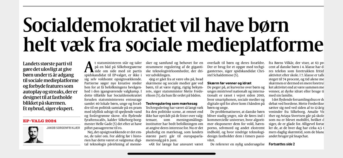 Rasmus Kjeldahl (@rasmuskjeldahl) on Twitter photo Spærrede øjne op ved denne gode udmelding fra <a href="/Spolitik/">Socialdemokratiet</a> ! JA TAK PLS ! Advarsel - kampen bliver benhård men den skal vindes for barndommens skyld Spærrede øjne op ved denne gode udmelding fra <a href="/Spolitik/">Socialdemokratiet</a> ! JA TAK PLS ! Advarsel - kampen bliver benhård men den skal vindes for barndommens skyld