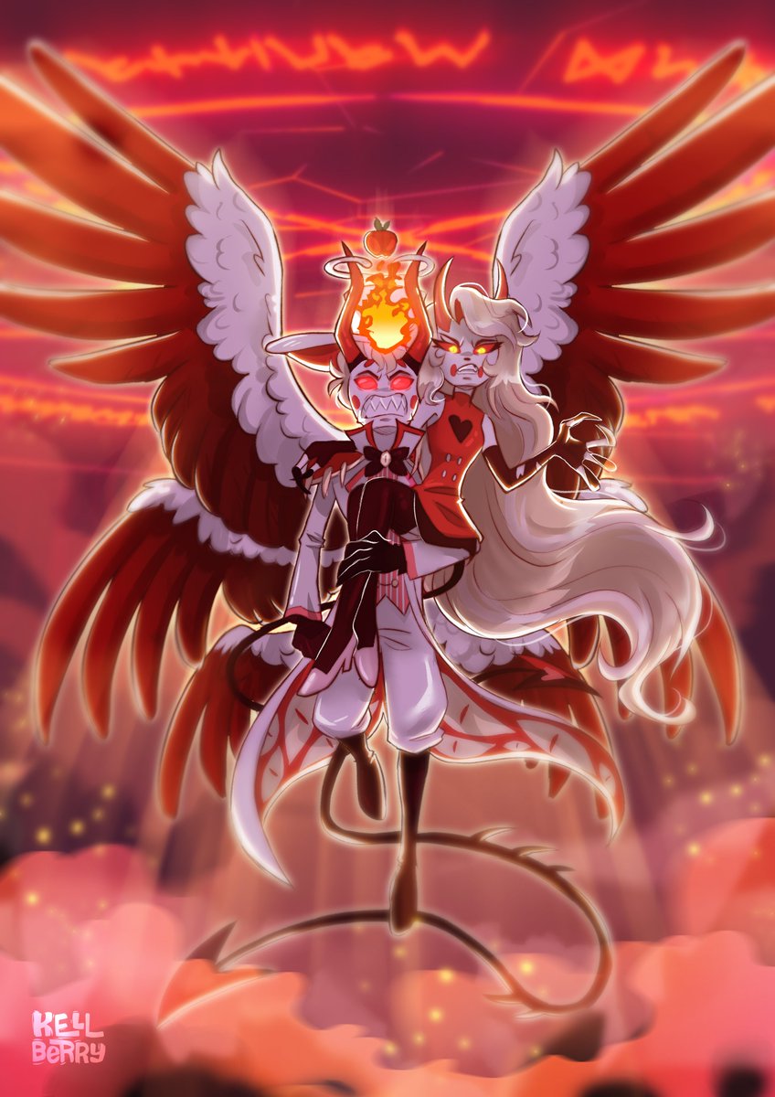 kellberryart's tweet photo. You come at me and my daughter? #HAZBINHOTEL https://t.co/S7LoxsK9vy