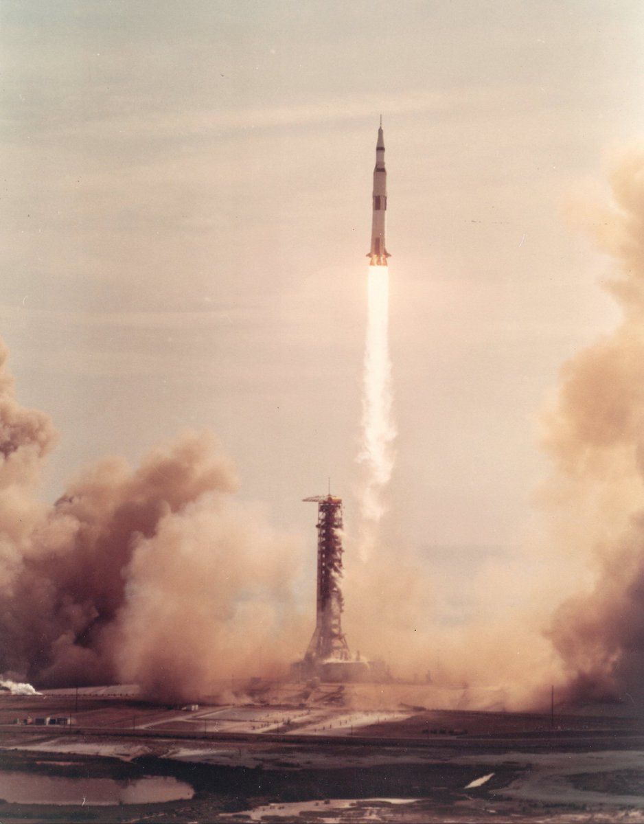 This photo of Apollo 11 liftoff is truly worth a thousand words.