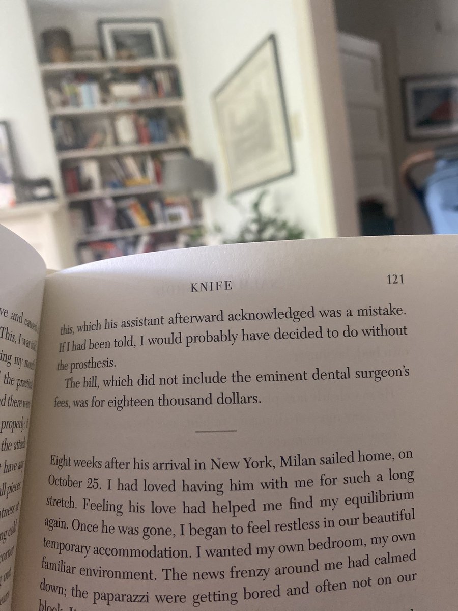 After surviving a brutal knife attack damaging his eyes, hands, chest, and mouth, Salman Rushdie gets a surprise $18,000 medical bill for a mouth prosthesis.