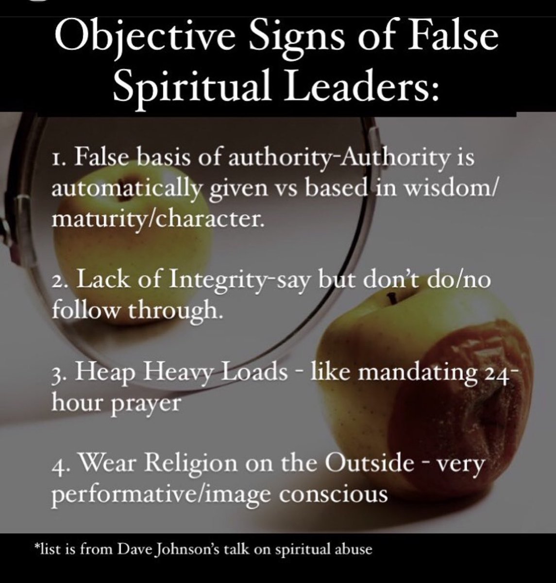 The features of an organization that *will* bear bad fruit according to Jeff VanVonderen & Dave Johnson. Unlike @mikebickle’s alleged abuse, this DOES predate the existence of @ihopkc 
Watch the full teaching here: nacr.org/center-for-spi…. #SpiritualAbuse #ihopkctoo