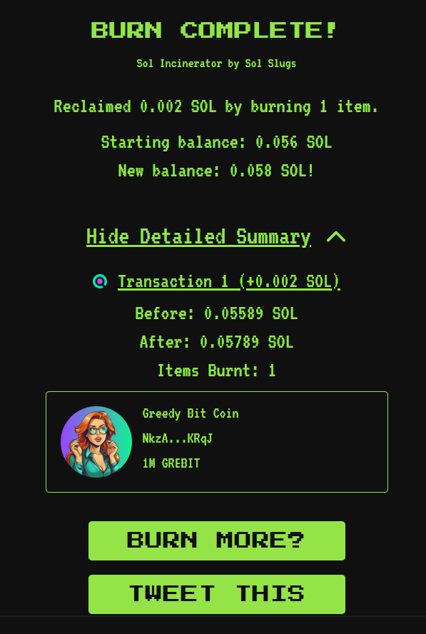 GreedyBitC's tweet image. BURN DAY 4