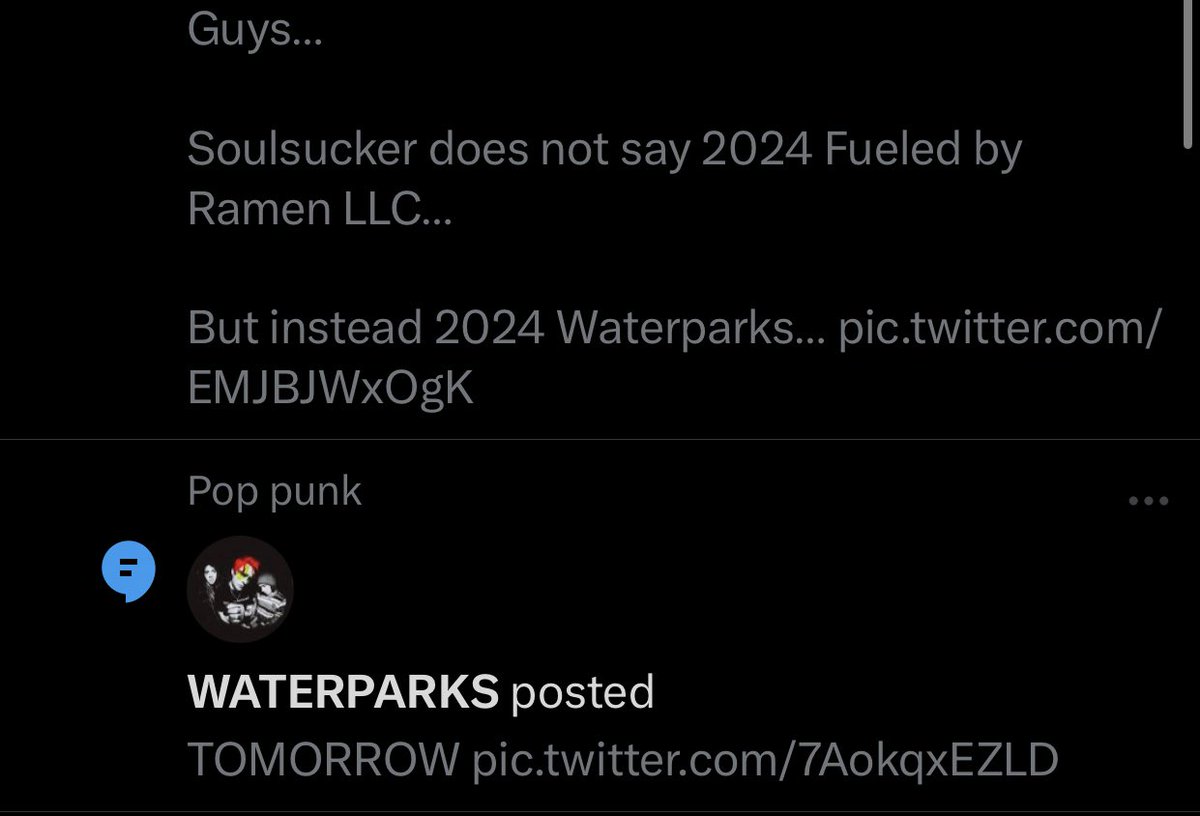 twitter exclusively recommends arcana waterparks content if you were wondering