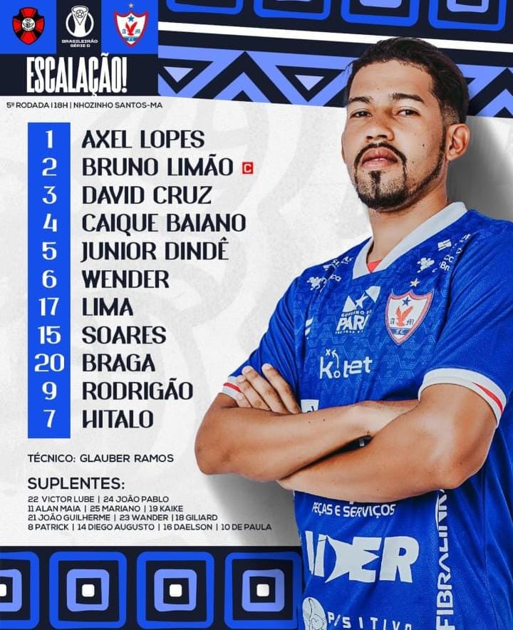 Moto Club e Águia de Marabá escalados para a quinta rodada da Série D, no Nhozinho Santos.