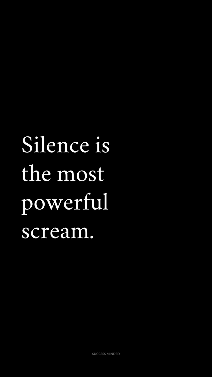 Silence.