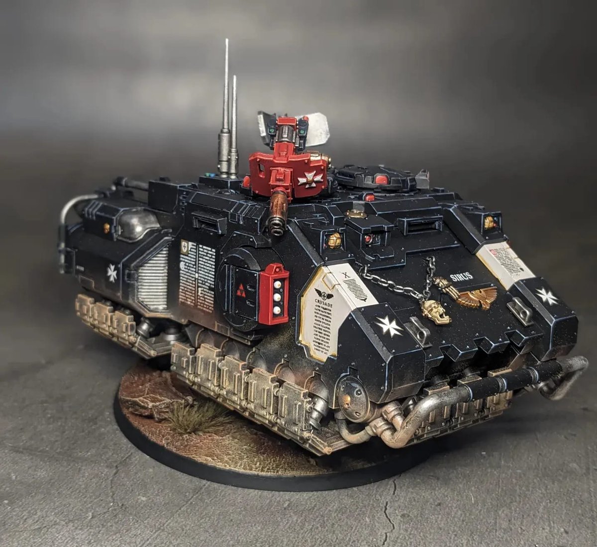 theeternalcrus1's tweet photo. Continuing our rather slow coverage of submissions for our #jun24btbannercompetition #bttanks. Here is Liam Kenny #blacktemplar #impulsor
#blacktemplars #40k #modelpainting #blacktemplars_40k #warhammer #spacemarine #citadel #gamesworkshop #eternalcrusader #primaris https://t.co/ZASMRodfxv