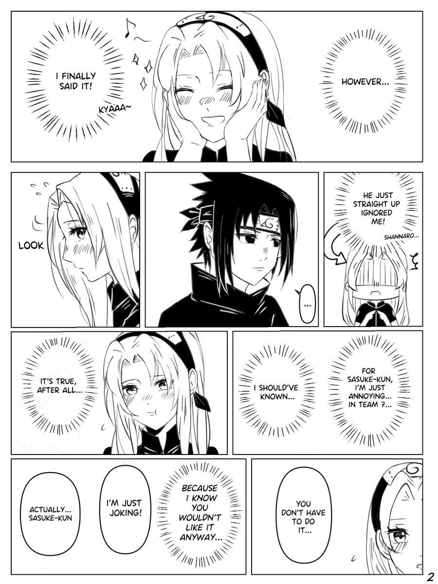 A short genin SasuSaku doujinshi 🍅🌸 Please read from left to