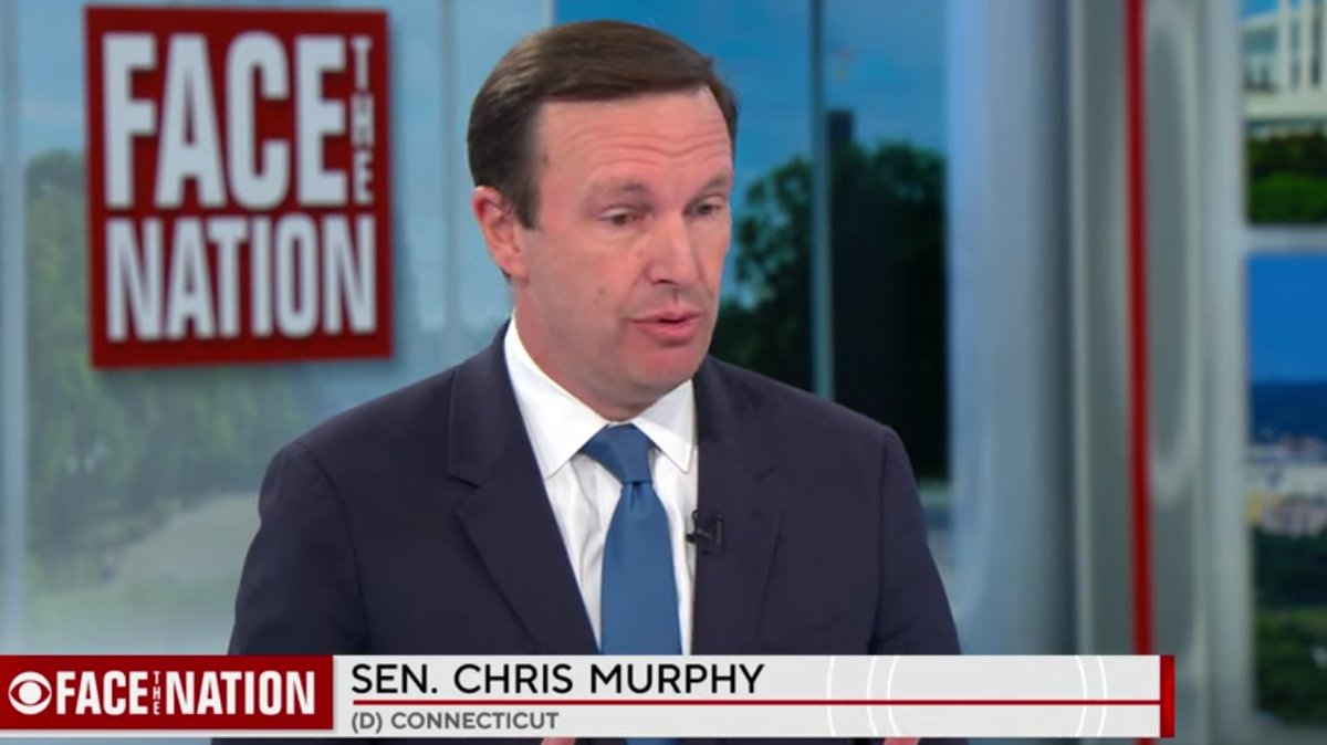 Sen. @ChrisMurphyCT calls 370,000 encounters at @POTUS @JOeBiden's SW #OpenBorder in March and April a 'low' number that is the result of 'smart, effective diplomacy between the United States and the Mexican government'

| 370k in March & April 2024 is the third highest year ever