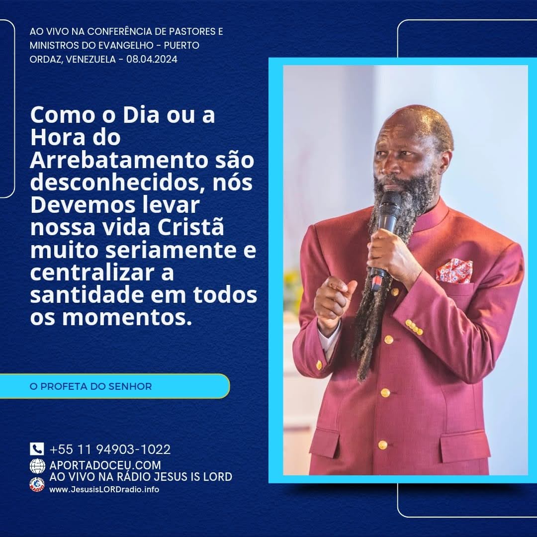 Santidade Significando: Santo, Santo, Santo, isso deve ser cumprido em nossas vidas. A era da igreja está prestes a terminar, porém não sabemos nem o dia e nem a hora. É preciso estar preparados o tempo todo.  
#JesusIsComingSoon