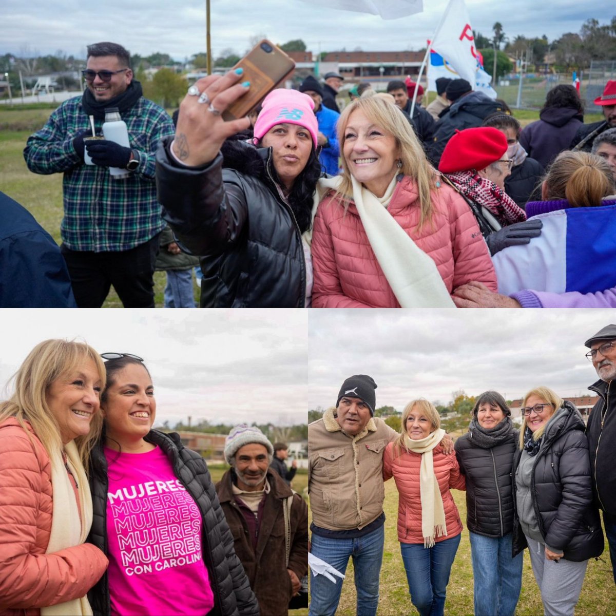 Imágenes de las recorridas de la FUTURA PRESIDENTA en la actividad organizada por la <a href="/coordinadorabfa/">Coordinadora B FA</a> , Villa Tato y Aeroparque respectivamente. 
#CarolinaPresidenta 🔴🔵⚪️
#AlFrenteConCarolina