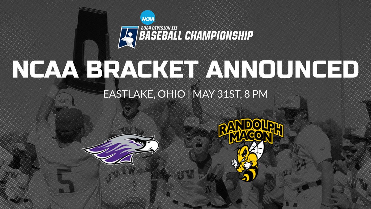 Warhawk Athletics (@uwwathletics) on Twitter photo The NCAA #d3b Bracket has been announced. No. 3 <a href="/UWWBaseball/">UWW Baseball</a> will take on No. 6 Randolph Macon in the first round of the Division III World Series.
The Warhawks begin their 2024 World Series Campaign on May 31st at 8 PM at Classic Park in Eastlake, Ohio. The NCAA #d3b Bracket has been announced. No. 3 <a href="/UWWBaseball/">UWW Baseball</a> will take on No. 6 Randolph Macon in the first round of the Division III World Series.
The Warhawks begin their 2024 World Series Campaign on May 31st at 8 PM at Classic Park in Eastlake, Ohio.