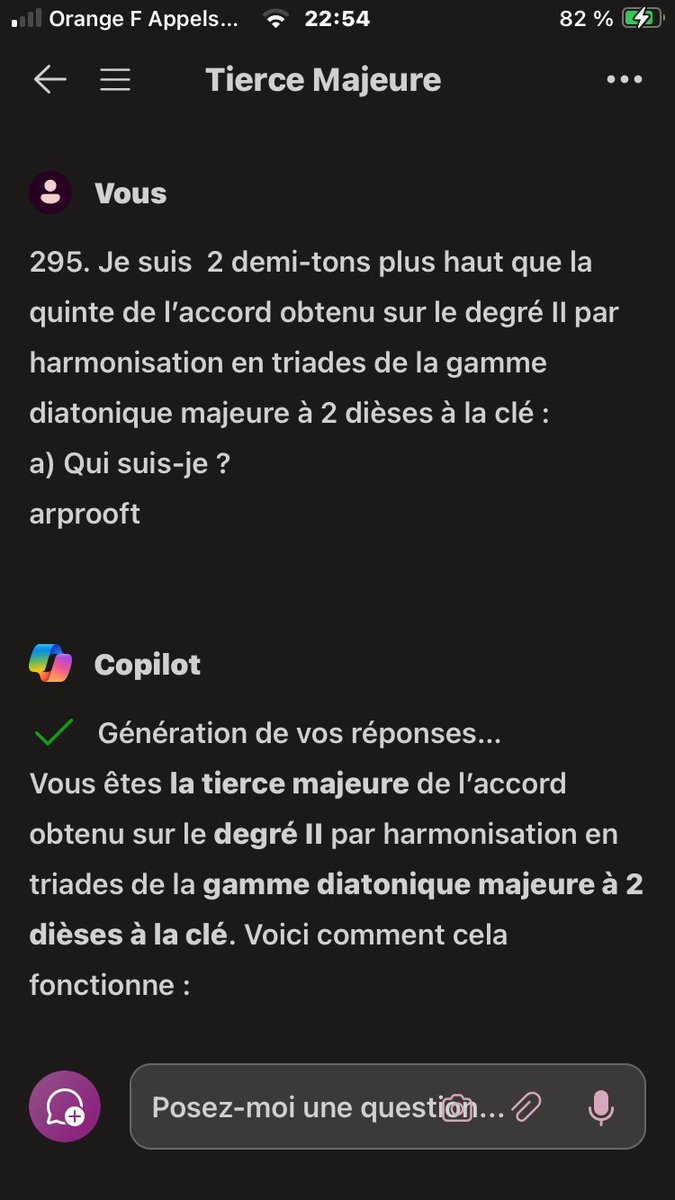 arprooft's tweet photo. #testarprooft : Épisode Bonne(s) réponse(s) ou plantage #IA {#Copilot } (Cf. illustrations) .
#théoriemusicale #opma #apprendre #art #solidarité #don #gammes #accords #lecturedenotes #triadesmajeures #lesintervalles
#charadesmusicales #lagammemajeure https://t.co/J0DKj0shoK