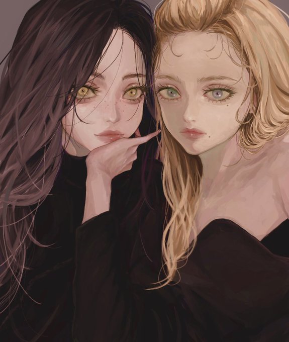 「grey eyes multiple girls」 illustration images(Latest)