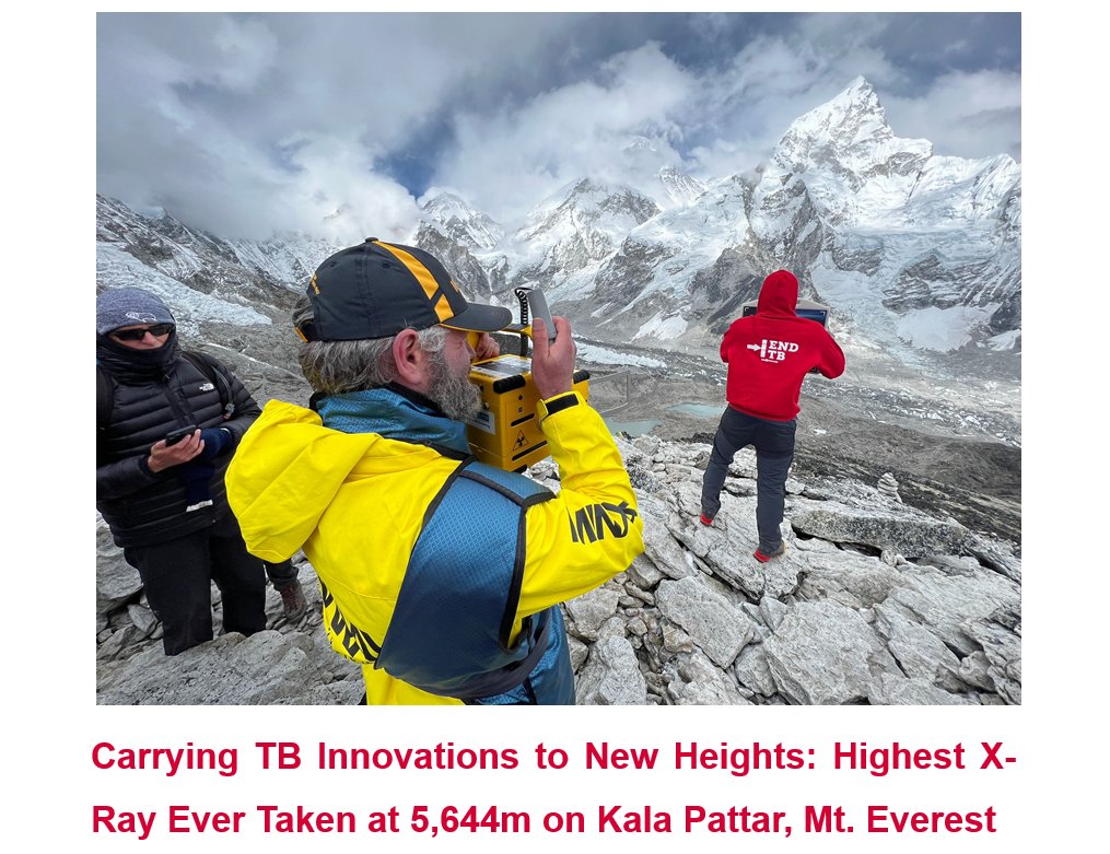 If we can get portable x-rays & AI to Mt. Everest, surely we must get these tools into every primary health center in the world? X-rays are an ESSENTIAL diagnostic! stoptb.org/news/stop-tb-p…