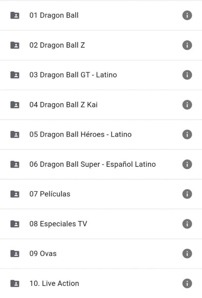 DRAGÓN BALL TODAS LAS SAGAS 

drive.google.com/drive/mobile/f…