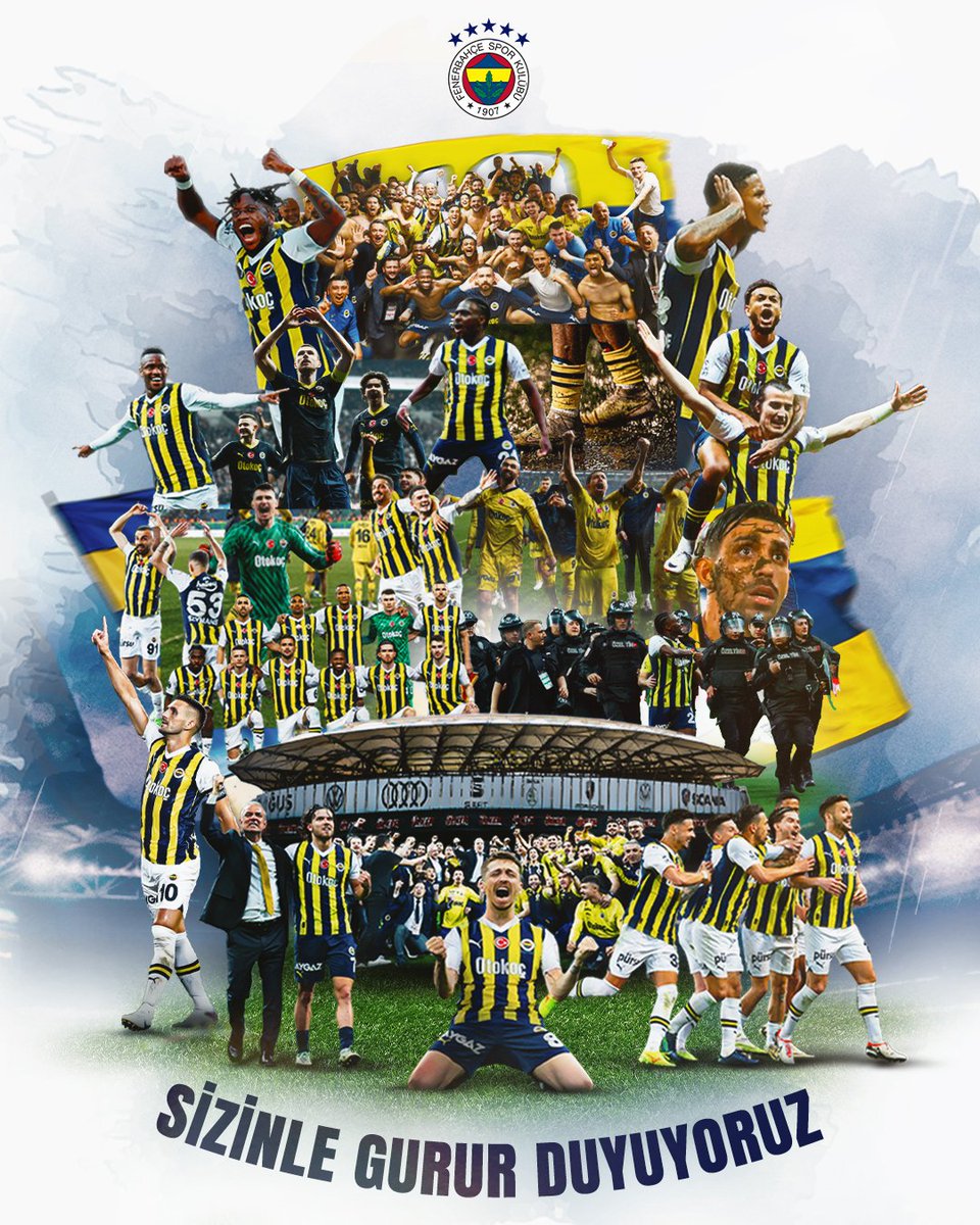 Üzgün olabiliriz Öfkeli olabiliriz Ama Onurluyuz Fenerbahçe'linin başı dik, alnı açık. Tebrikler Fenerbahçem 💛💙 #FenerbahcesencokYAŞA