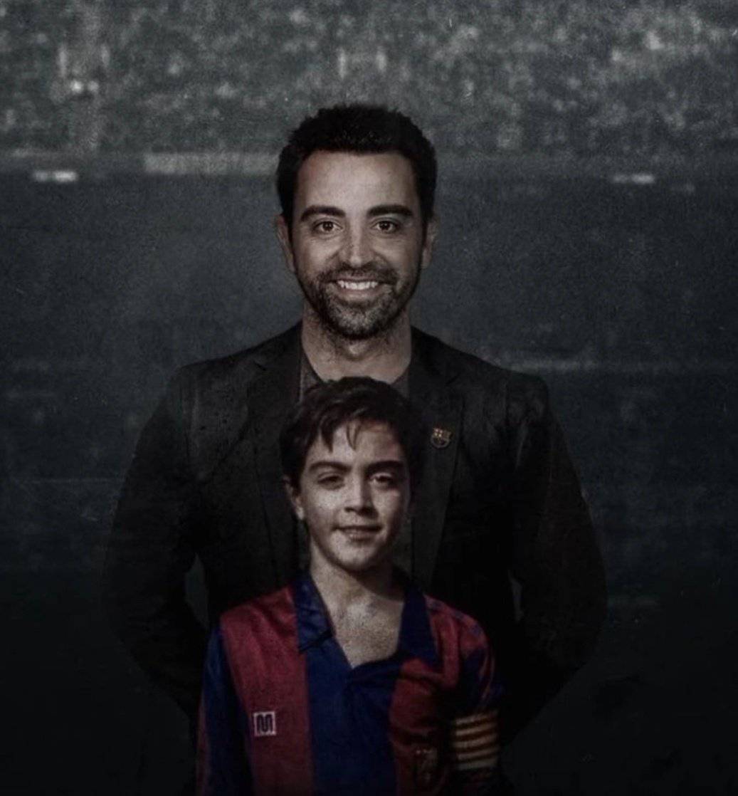 ManagingBarca's tweet photo. Thank you for everything, Xavi. 

Forever a legend 💙❤️ https://t.co/YgboO7cvdy