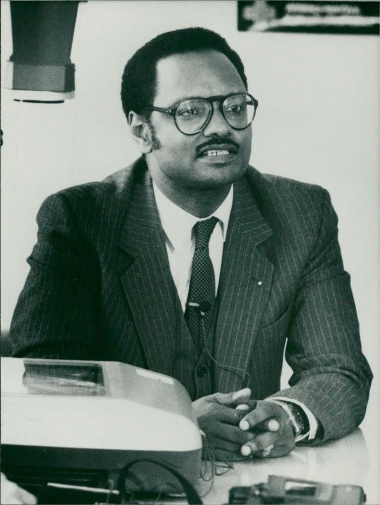 Ato Teferra Shawel (The father of Amb. Henok Teferra Shawl) Secretary General of The Ethiopian Red Cross Society 1985