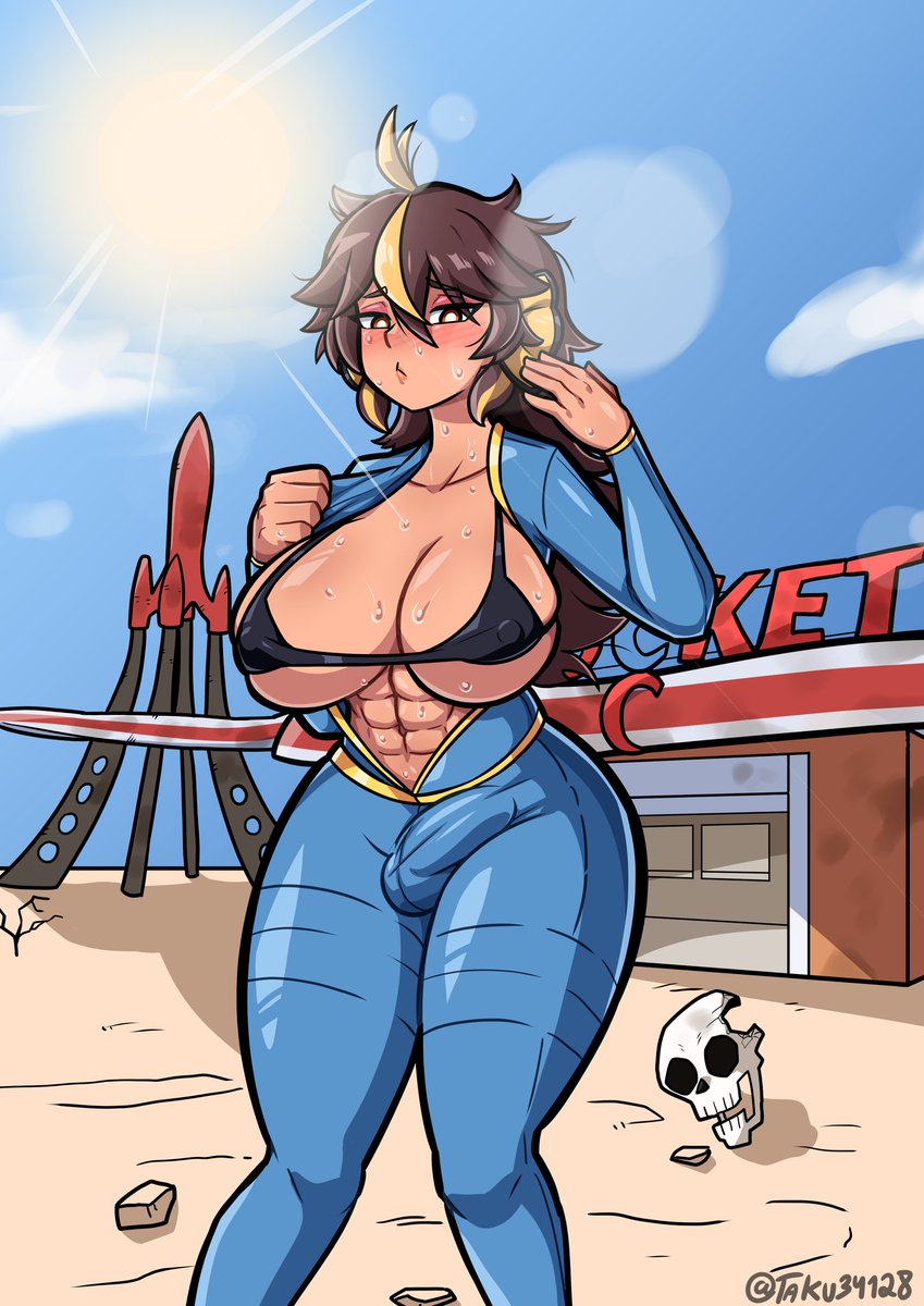 Sometimes its just really hot as hell in the wasteland man

#ViraArt
(Comm done by @Taku34128 )