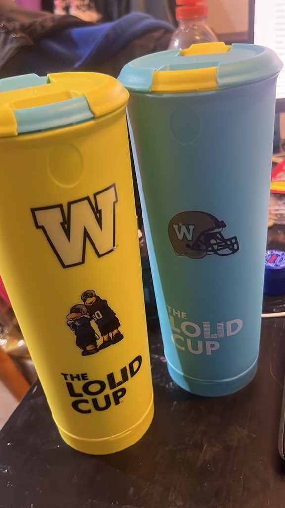AND OMG @Wpg_BlueBombers teamed up with @theloudcup , so now I have THIS…to go with these… #ForTheW #SummerIsForFootball #FanaticFan #CFL