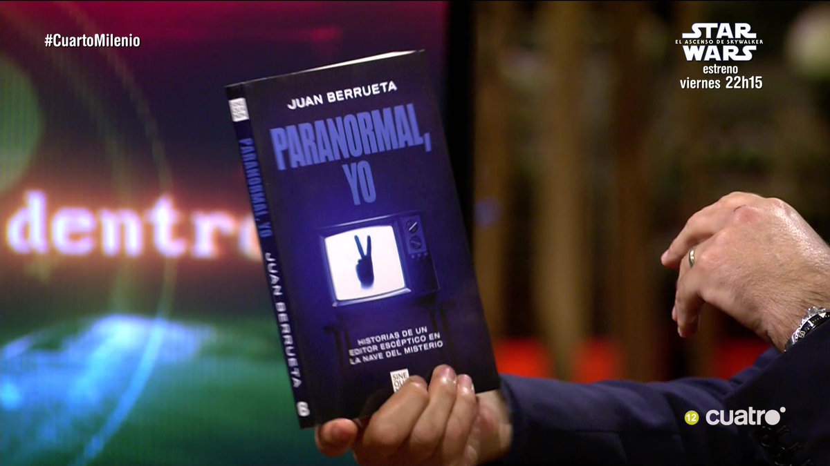 Juan Berrueta @juan_berrueta es el autor de Paranormal, yo, un libro que desvela todo lo que ocurre detrás de las cámaras de #CuartoMilenio